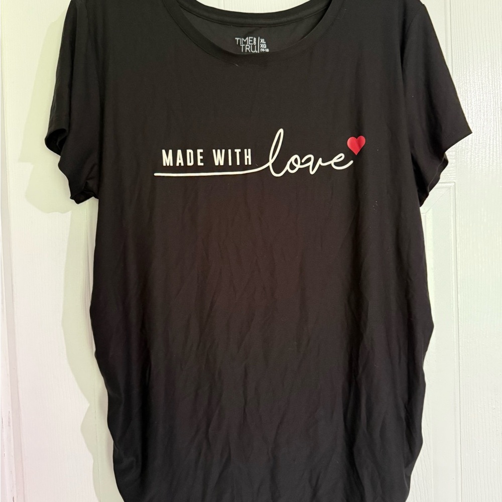 Black Maternity Tee Shirt